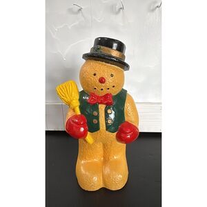 Vintage   Snowman Blow Mold Dynagood Copyright 1997 Around 10 inches Tall